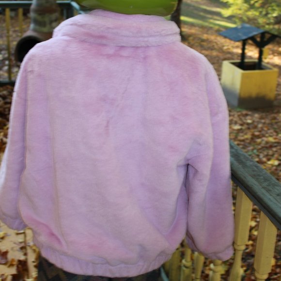 NWT Forever 21 Pink Faux Fur or Plush Jacket Size S - Picture 2 of 9